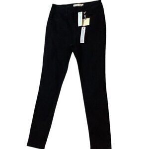 NWT Francesca's High Rise Skinny Stretch Jeans Black Denim Size 27